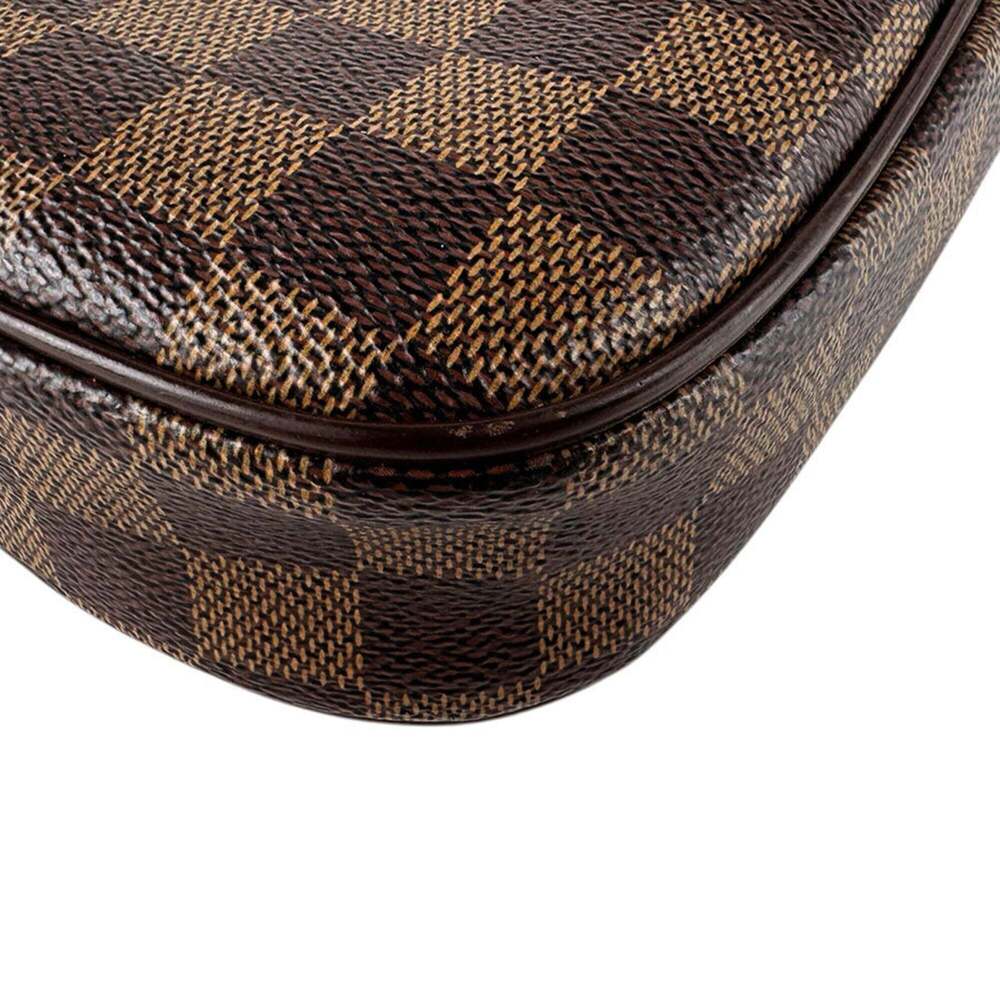 LOUIS VUITTON Authentic Brown Damier Canvas Pochette Hobo Bag - Picture 9 of 12